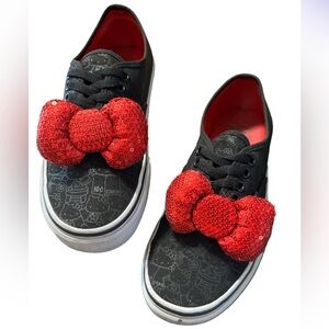 Hello Kitty X Vans Red Sequins Bow Sneakers